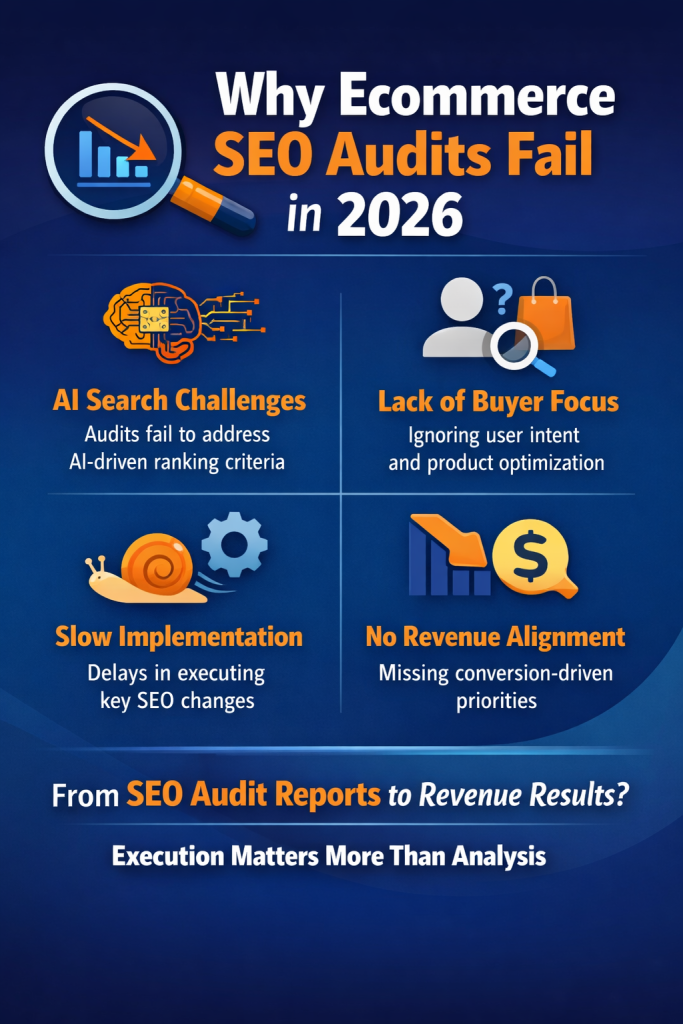 Why Ecommerce SEO Audits Fail in 2026